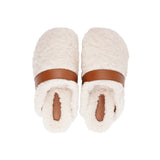 Lovelies Studio - fashion mules in sude and shearling. Suede mules with curly shearling lining  Lovelies shearling mules will bring softness and warmth to your feet this autumn. The combination of soft curly shearling and the durable cork and rubber sole guarantees the utmost comfort to the wearer.