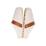 Lovelies Studio - fashion mules in sude and shearling. Suede mules with curly shearling lining  Lovelies shearling mules will bring softness and warmth to your feet this autumn. The combination of soft curly shearling and the durable cork and rubber sole guarantees the utmost comfort to the wearer.