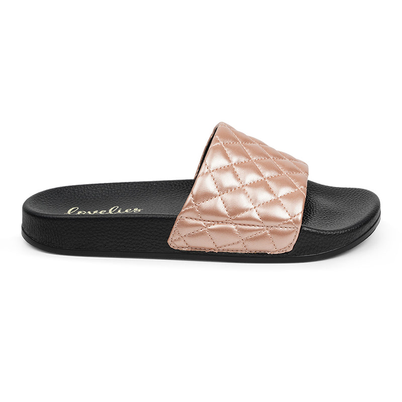 Our La Boca slides offer sophisticated style with a hint of modern texture. The quilted vegan leather upper ensures a luxurious look and feel for every step, with a soft cotton lining that provides remarkable comfort.  Slip into these slides and experience a unique combination of fashion-forward style and all-day comfort.  Use them at the beach or at the dance floor . .  Material:  Sole : PU Rubber Lining : Cotton Upper : Vegan leather