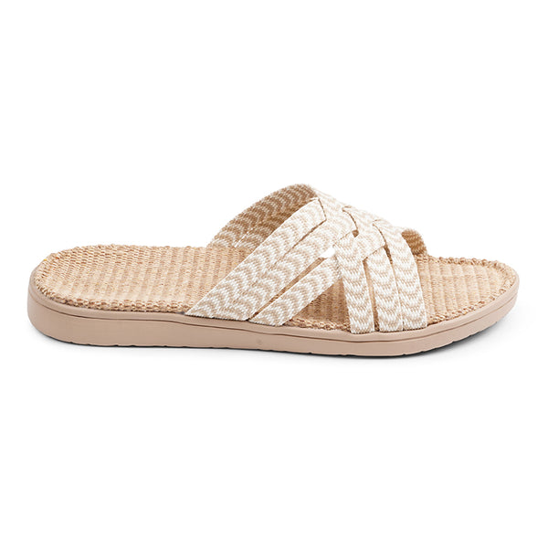 Laguna Beach Sandal from the Danish brand Lovelies. The sandal is very comfortable with it's soft rubber sole which is covered with natural jute. The 6 cotton woven straps secure a very nice and flexible fit. Laguna Beach  comes in many colours and from size 36 - 42. Enjoy your Lovelies ! 