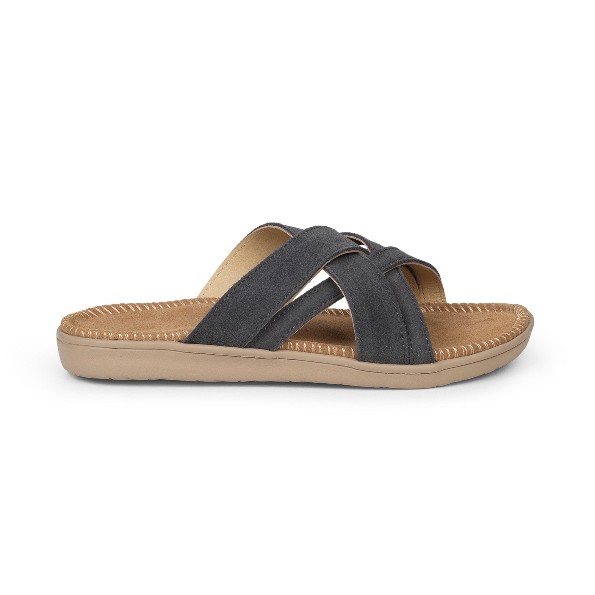 Sandals with straps of soft suede. The comfortable inner sole in covered with suede