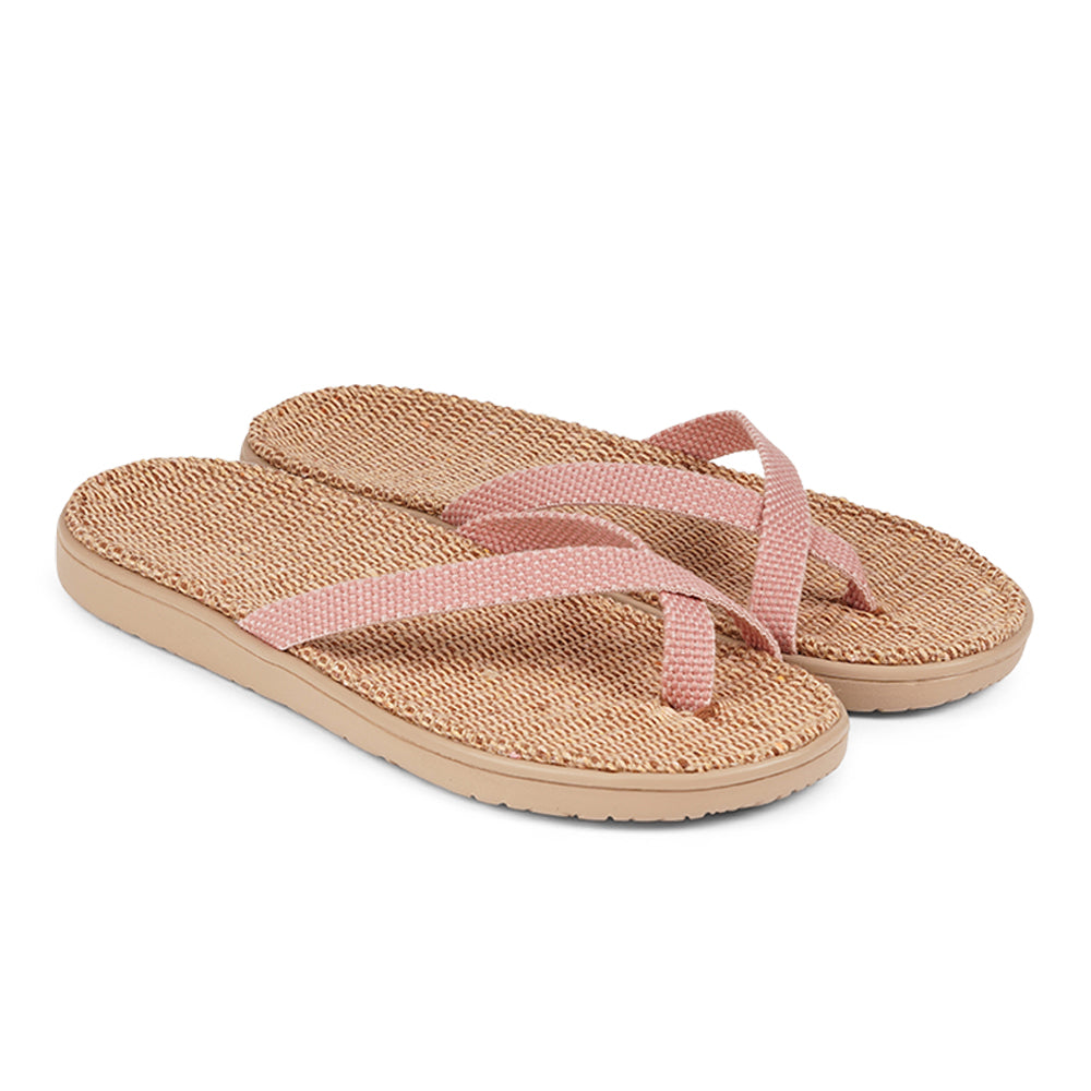 Lovelies Majali Jute flip flops. The rubber sole is light, soft and very comfortable. The best summer flip flops and in many colors.
