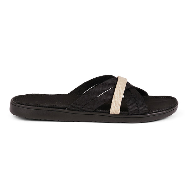 Lovelies - Mala Sandals, Soft rubber sole covered in vegan Leather and with beautiful woven cotton straps. The sandal is light and very comfortable.