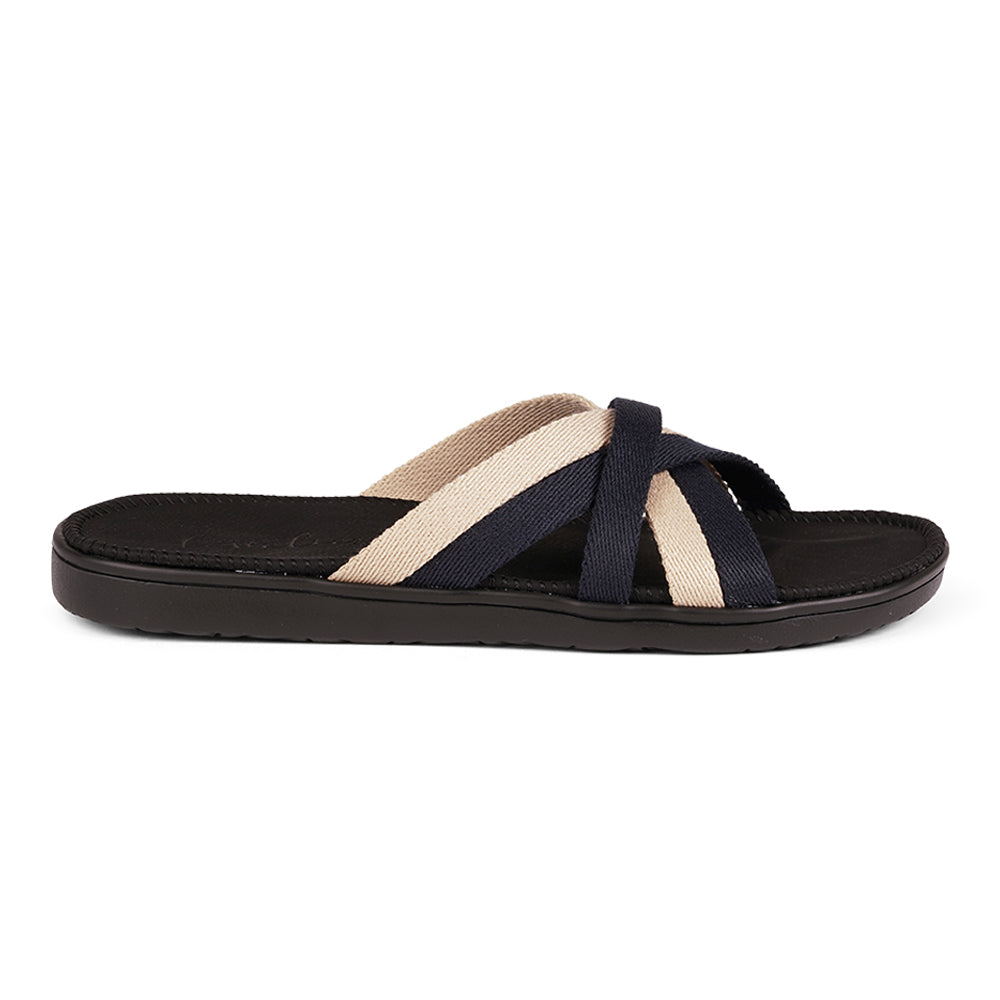 Lovelies - Mala Sandals, Soft rubber sole covered in vegan Leather and with beautiful woven cotton straps. The sandal is light and very comfortable.