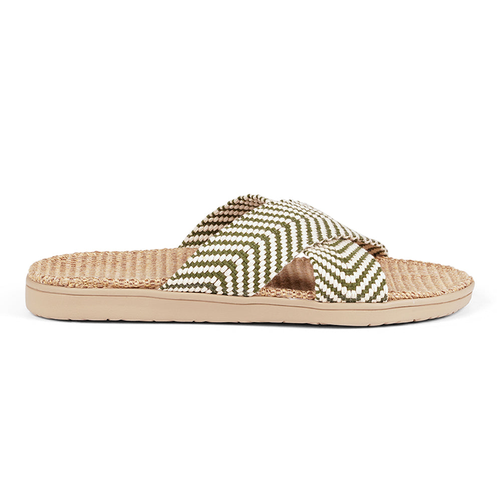 Lovelies - Molona sandals - Soft rubber sole covered in natural jute and woven straps in cotton. The sandals are light and very comfortable.