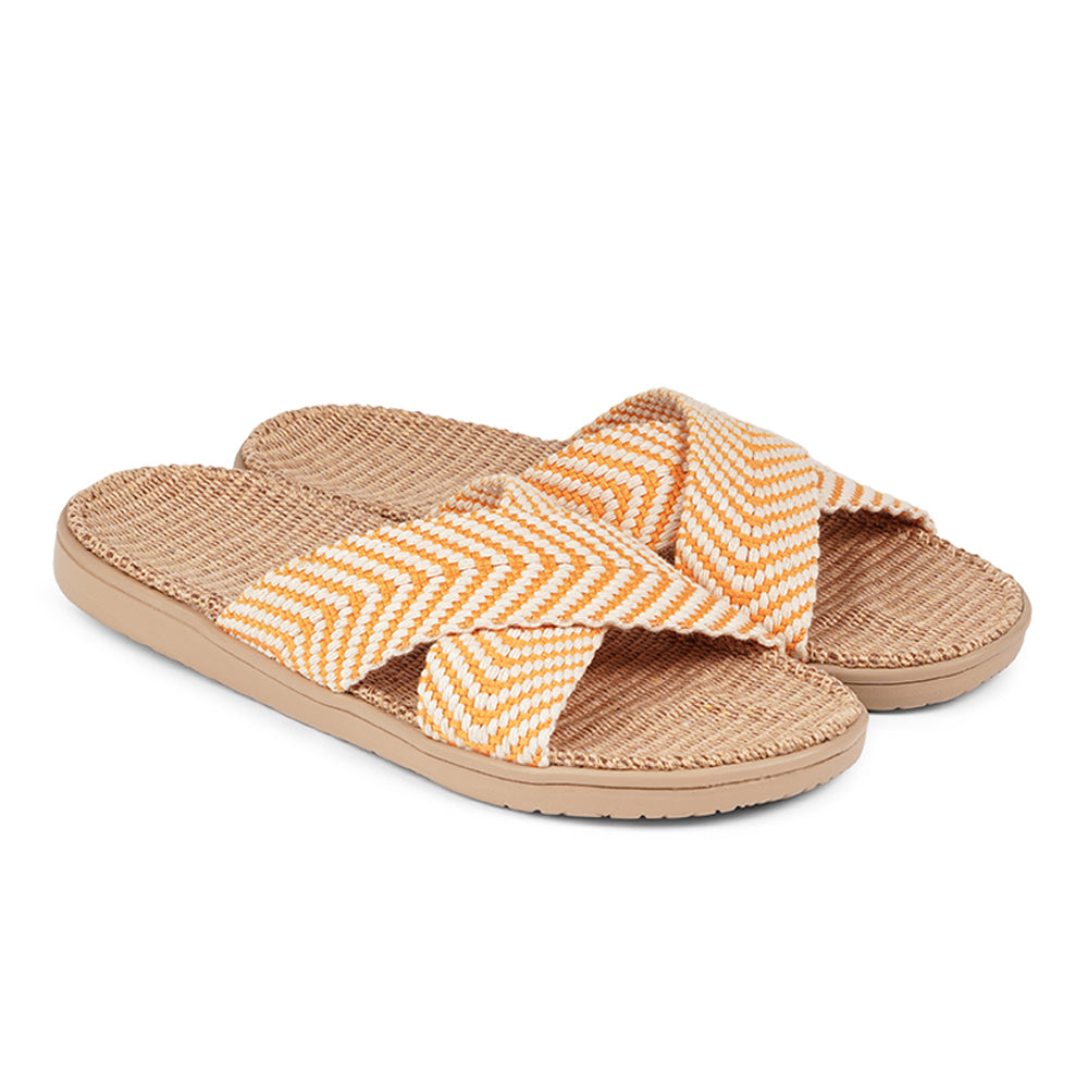 Lovelies - Molona sandals - Soft rubber sole covered in natural jute and woven straps in cotton. The sandals are light and very comfortable.