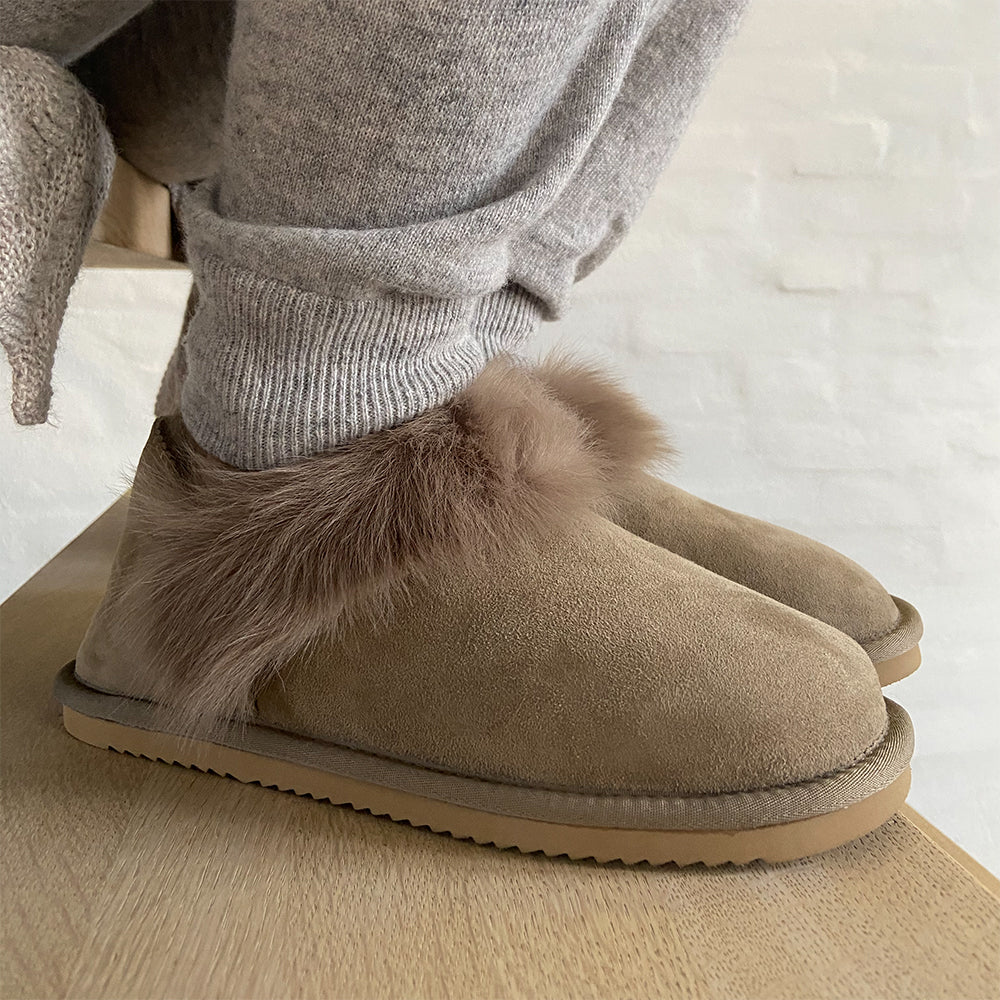 Molde - Shearling Slippers with heel cap