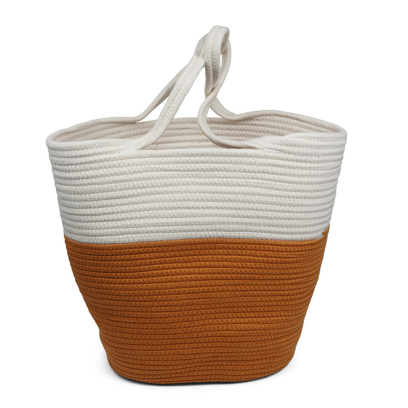 For those cheerful springdays and warm sunny summerdays all you need is a gorgeous beach bag.  Lovelies has made an elegant one in cotton and recycled polyester and it comes in 6 beautiful colours.    Whether you’re off to a picnic, going shopping or having a lazy day at the beach, a Lovelies beach bag will be your true companion.  Enjoy your Lovelies!  Material:  Cotton and recycled polyester Logo in leather Hand made Size: Weight 45 cm / Height 40 cm