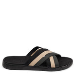 Lovelies - Paloma Sandals, Soft rubber sole covered in vegan Leather and with beautiful woven cotton straps. The sandal is light and very comfortable. Lovelies Studio -  Bellevue cross suede sandal with the most comfortable rubber sole which is covered in exclusive suede. The sandal has a wonderful feminine look and will match your summer dresses and light blue jeans perfectly. Enjoy your lovelies !