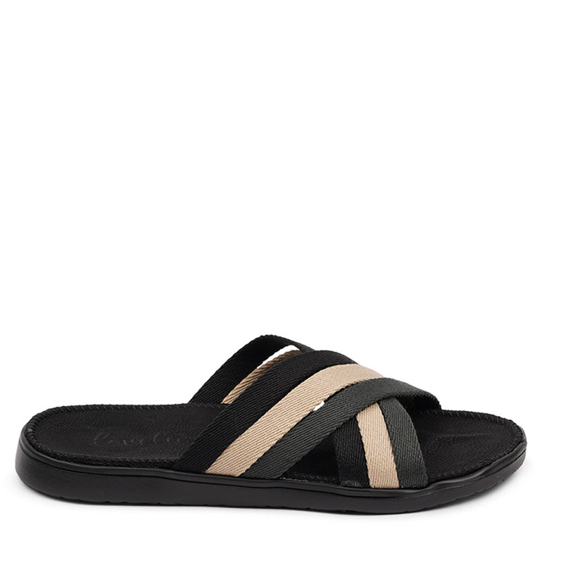 Lovelies - Paloma Sandals, Soft rubber sole covered in vegan Leather and with beautiful woven cotton straps. The sandal is light and very comfortable. Lovelies Studio -  Bellevue cross suede sandal with the most comfortable rubber sole which is covered in exclusive suede. The sandal has a wonderful feminine look and will match your summer dresses and light blue jeans perfectly. Enjoy your lovelies !