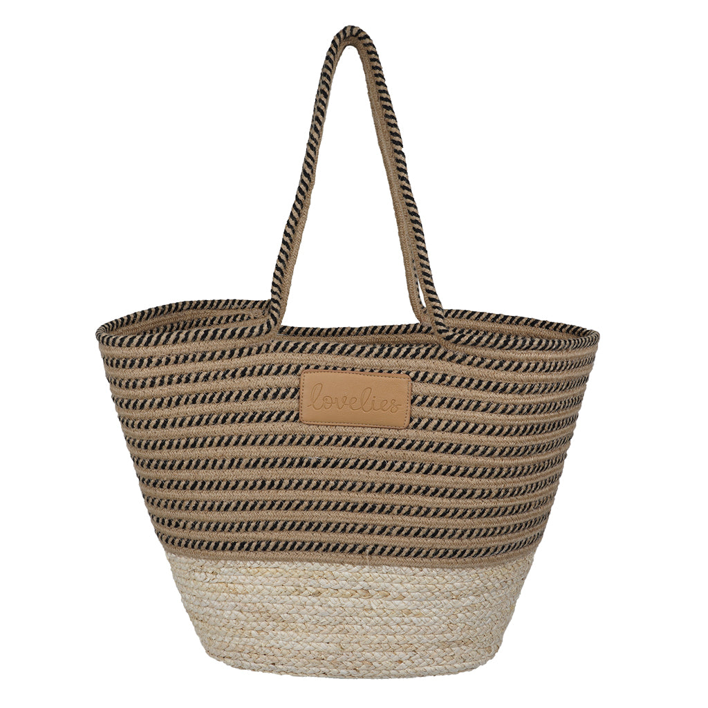 Paraiso the wonderful beach shopper from Lovelies. Paraiso is made of soft cotton and a available in two sizes. This is the perfect beach bags for your next sunny day.