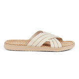 Lovelies Studio Denmark -  The beautiful slip-on sandal with soft rubber sole which is covered in natural jute. The 6 crossing straps are woven in cotton.  Laid back, feminin and styles sandal, designed in Denmark. The sandal is light and very comfortable to wear. Today we're selling sandals in more than 25 countries. We hope that you will fall in love with lovelies.