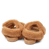 Since 2019 Lovelies Studio has been creating shoes and leathergoods for women and men inspired by an open mind, Scandinavian minimalism and a bit of vintage influences. The fashionable trekking sandal from Lovelies is hand made of the finest Australian curly shearling. With a soft midsole and adjustable straps we can secure a perfect fit. 