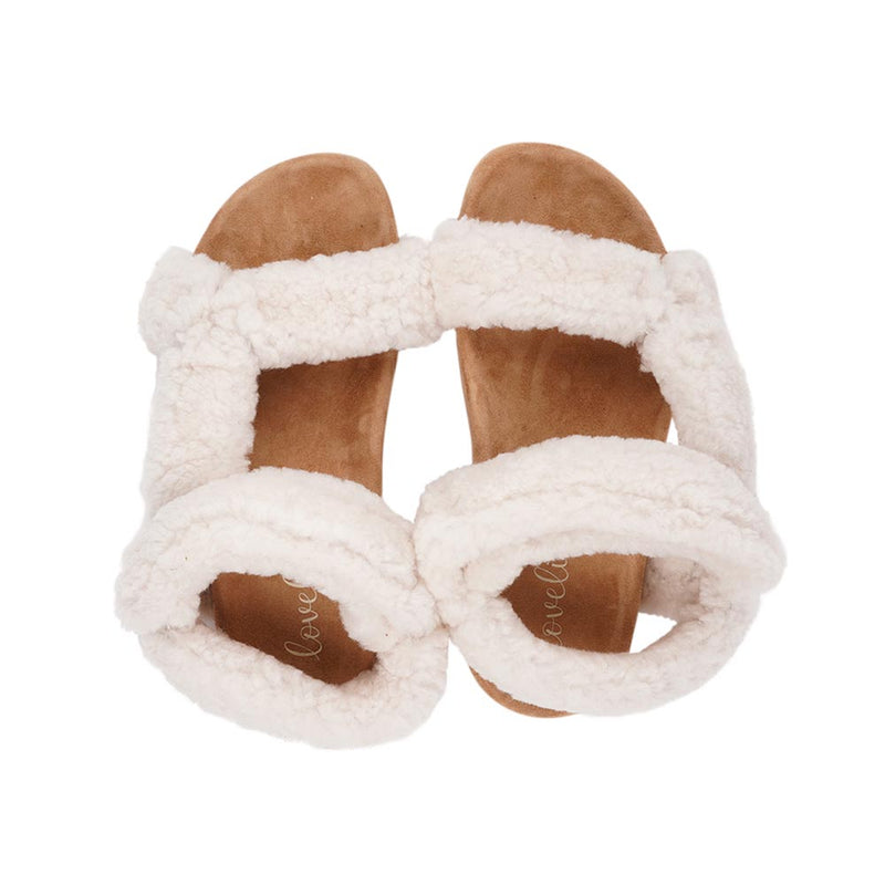 Since 2019 Lovelies Studio has been creating shoes and leathergoods for women and men inspired by an open mind, Scandinavian minimalism and a bit of vintage influences. The fashionable trekking sandal from Lovelies is hand made of the finest Australian curly shearling. With a soft midsole and adjustable straps we can secure a perfect fit. 