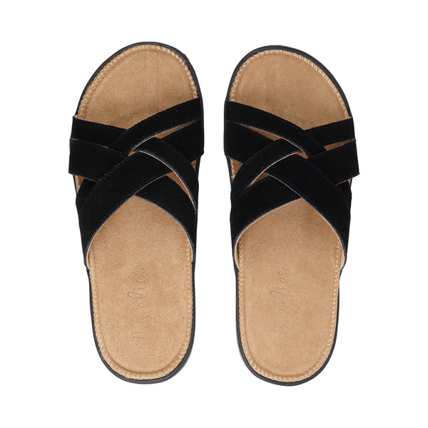 Lovelies Studio - Summer sandals in Suede -Outsole / Insole : EVA   Rubber  Footbed: Suede (100% cow leather) Lining: 100% cow leather Upper: Suede (100% cow leather) LWG Environmental GOLD RATED Certification