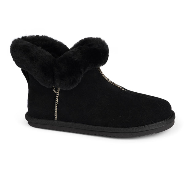 Soft and cosy shearling slippers   Lovelies shearling slippers are the essence of comfortability. When you’re in the need of surrounding your feet in soft and warm slippers, Lovelies shearling slippers are the answer. With soft and durable soles, warm shearling and a gorgeous design, you’ll never want to wear any other home-shoe to make you feel at ease.