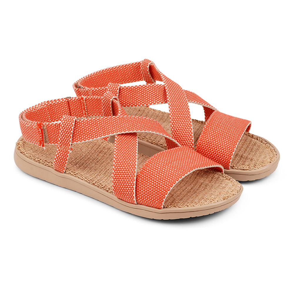 Tupim, with velcro heel strap and a soft natural jute sole. Really good fit, hold and comfort. Once you’ve tried Lovelies’ summer sandals you’ll never want to wear any other footwear. With its delicate and soft fabrics, you feel at ease and elegant at the same time. The easy to-go sandals with their striking summer colours are a perfect fit to your feminine summer dresses and your light blue summer jeans. We are proud members of 1% For the planet. Enjoy your Lovelies!