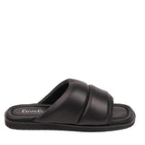 Lovelies Studio - Vesime sandals. Feminine and comfortable nappa leather sandals with a super puffy wide strap.  With its delicate and soft fabrics, you feel at ease and elegant at the same time. The easy to-go sandals will fit to your feminine dress or your summer jeans.  Size and fit:  True to size If you are between sizes, we recommend taking the next size up. See our Size Guide  Material:  Outsole / Insole : Rubber  Footbed: Nappa leather Lining: Nappa leather Upper: Nappa leather