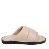 Lovelies Studio - Vesime sandals. Feminine and comfortable nappa leather sandals with a super puffy wide strap.  With its delicate and soft fabrics, you feel at ease and elegant at the same time. The easy to-go sandals will fit to your feminine dress or your summer jeans.  Size and fit:  True to size If you are between sizes, we recommend taking the next size up. See our Size Guide  Material:  Outsole / Insole : Rubber  Footbed: Nappa leather Lining: Nappa leather Upper: Nappa leather
